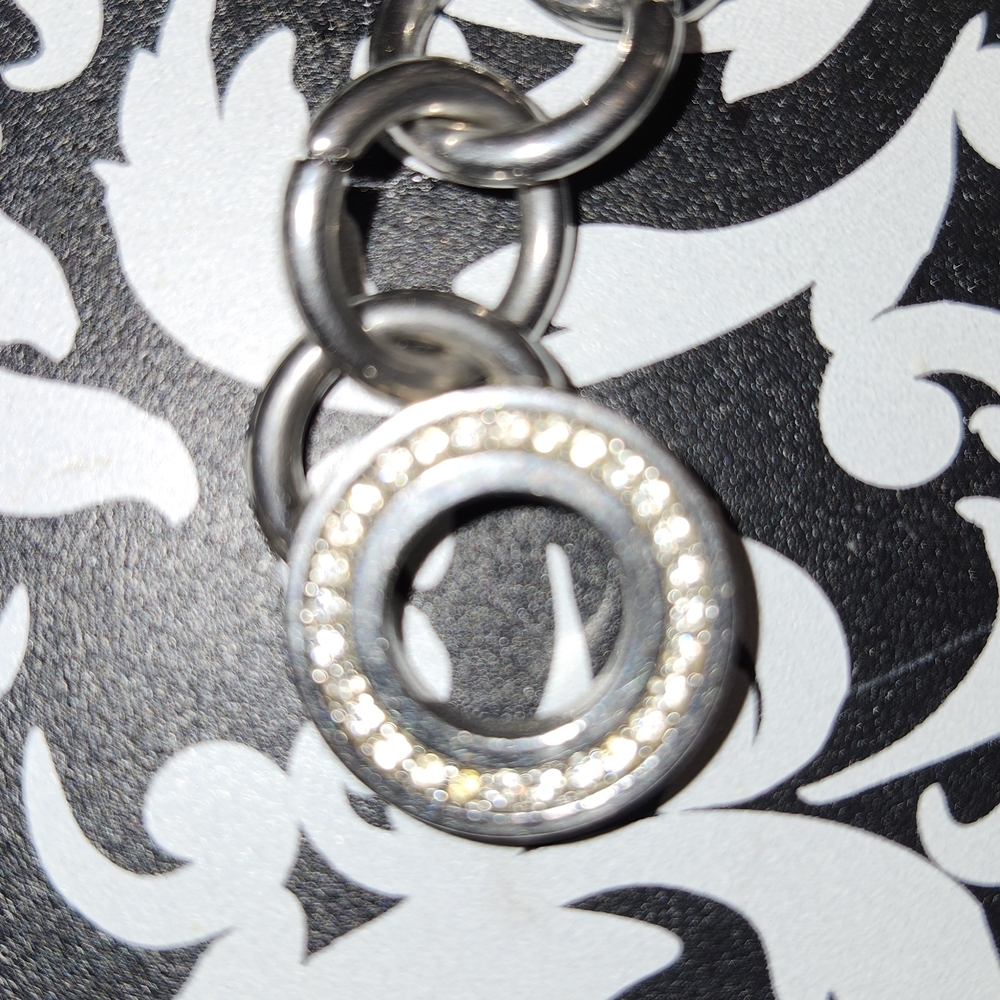 🤑SOLD🤑Michael Kors WatchStainless Steel Chain Link With Crystal Bezel - Picture 6 of 7